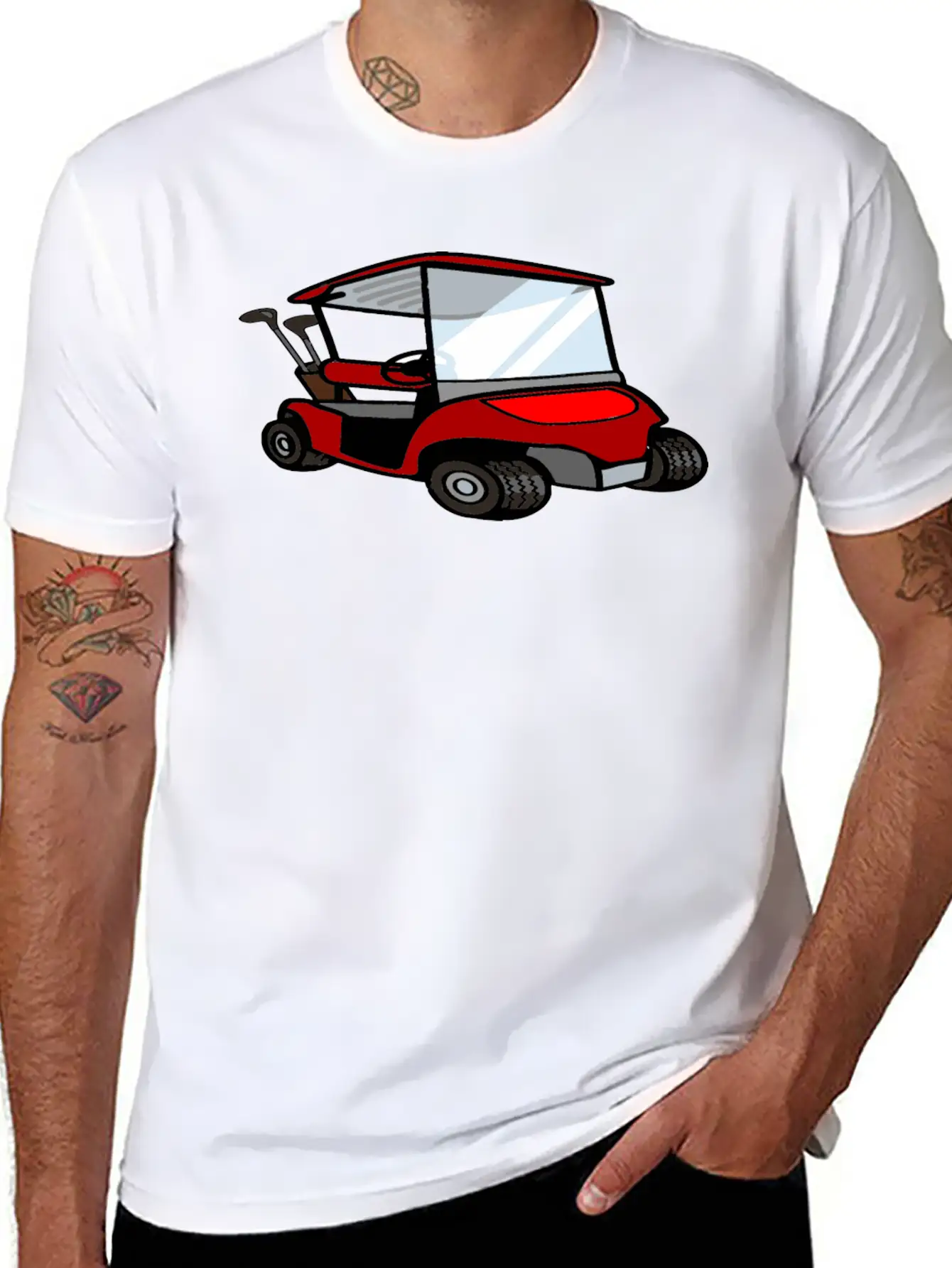 Golf Cart5 Simple Everyday Graphic Tee – Lightweight Summer Wear