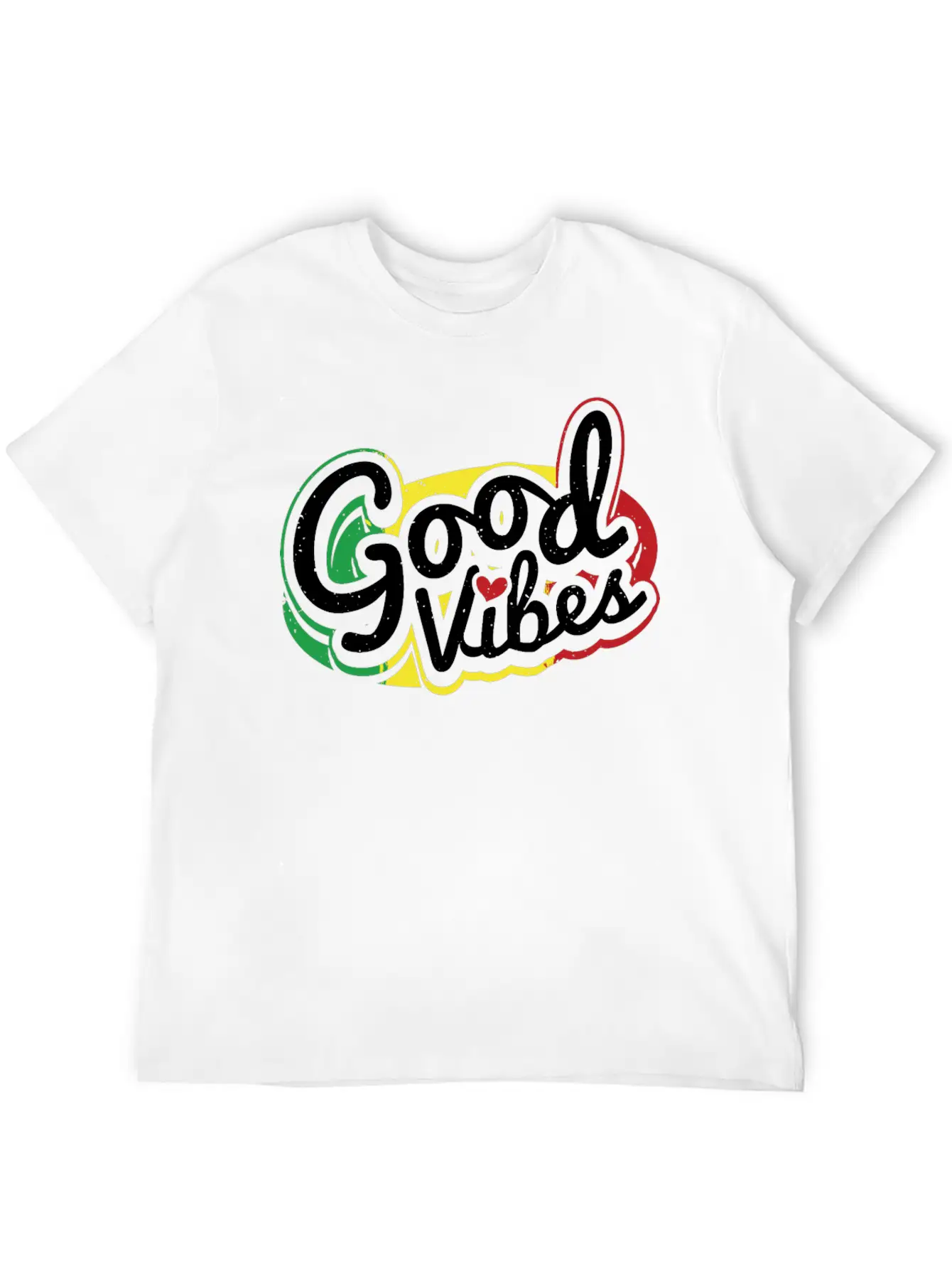 Good Vibes Reggae Music Basic Graphic T-Shirt – Daily Comfort In Soft Cotton