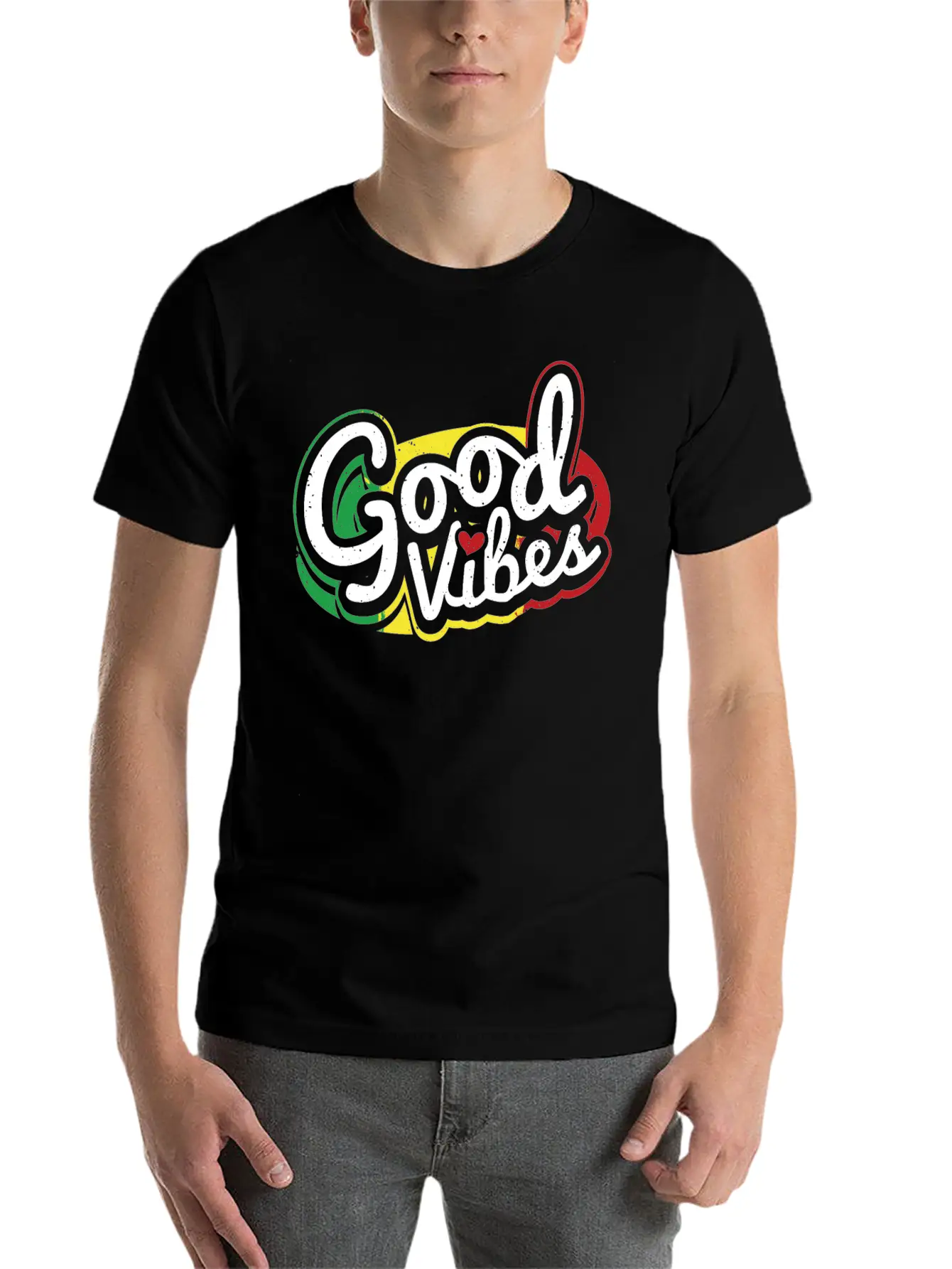 Good Vibes Reggae Music Basic Graphic T-Shirt – Daily Comfort In Soft Cotton