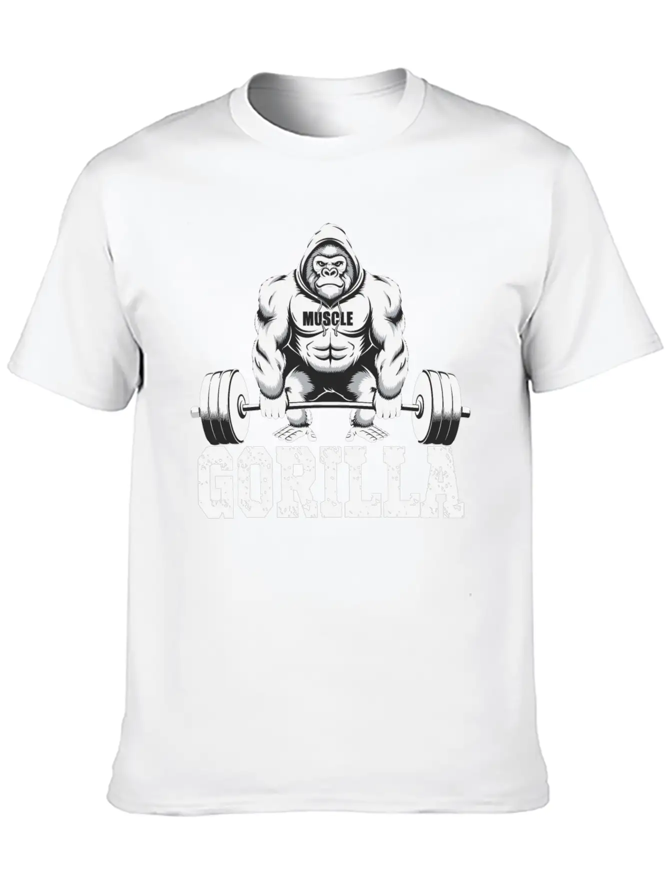 Gorilla Power Fitness Monkey Gorilla Gym Basic Graphic T-Shirt – Daily Comfort In Soft Cotton