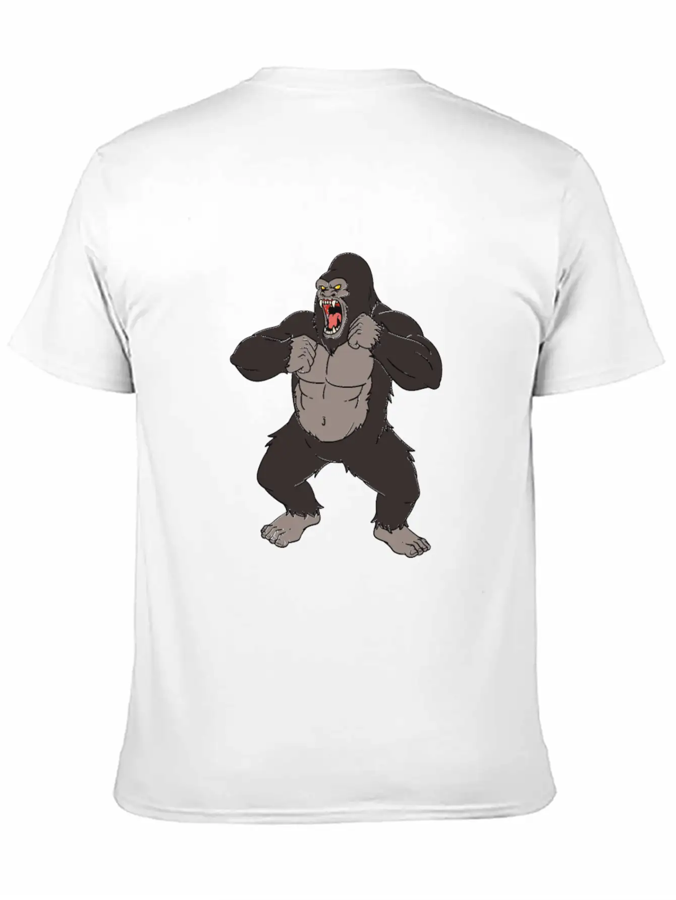 Gorilla Very Angry Gorilla Stylish Everyday T-Shirt – Unisex Basic Cotton Tee