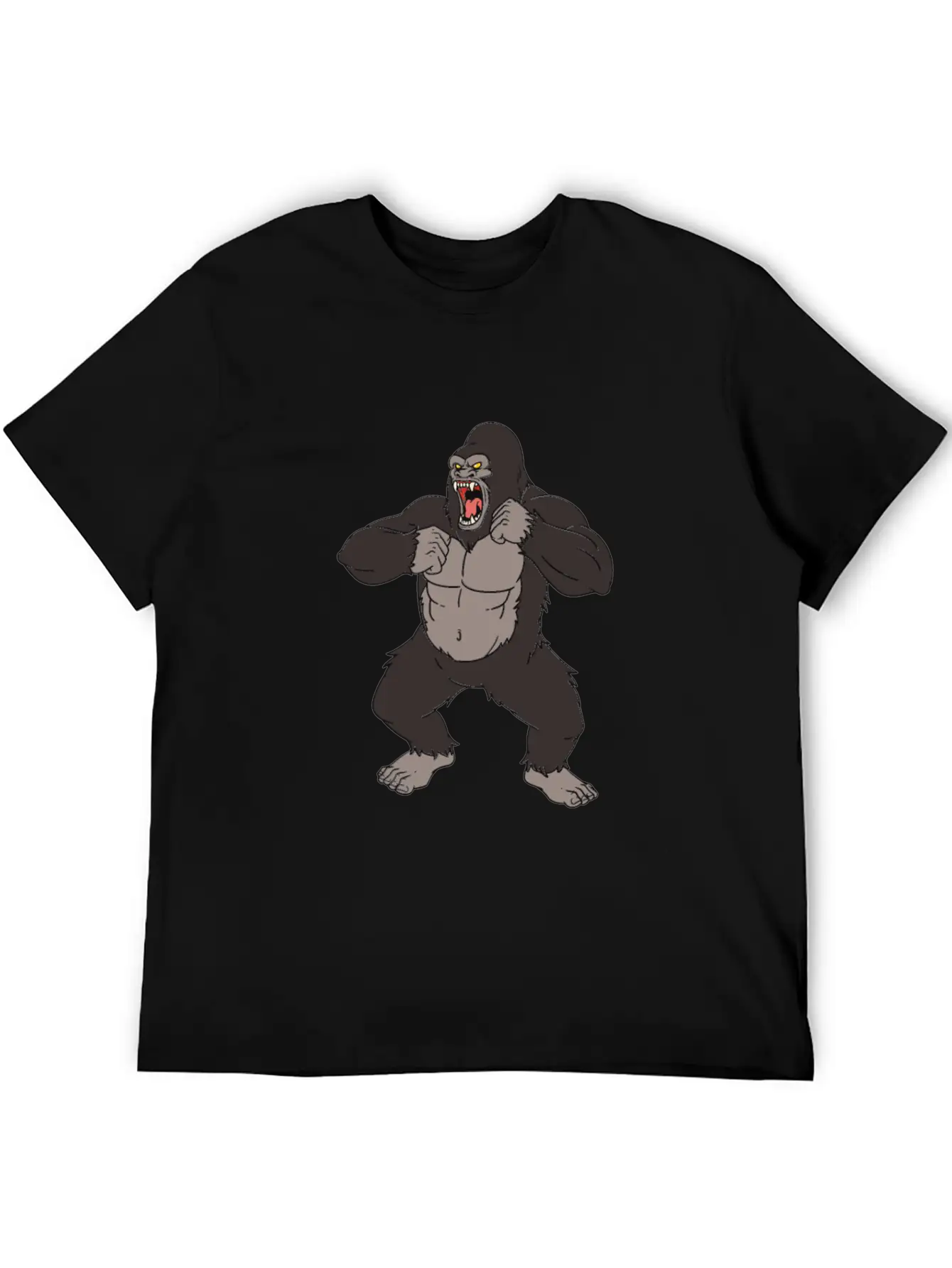Gorilla Very Angry Gorilla Stylish Everyday T-Shirt – Unisex Basic Cotton Tee