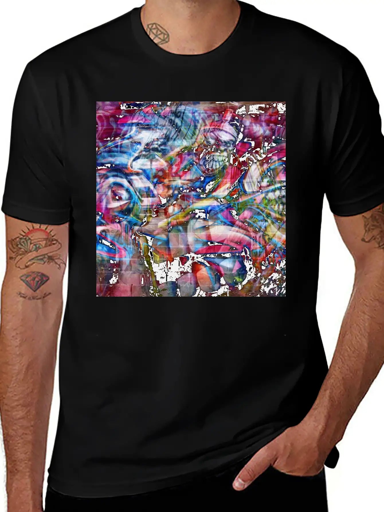 Graffiti Art Gift Basic Graphic T-Shirt – Daily Comfort In Soft Cotton