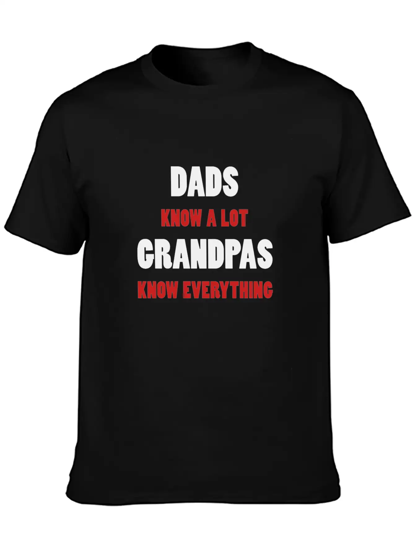 Grandpas Know Everything Basic Graphic T-Shirt – Daily Comfort In Soft Cotton