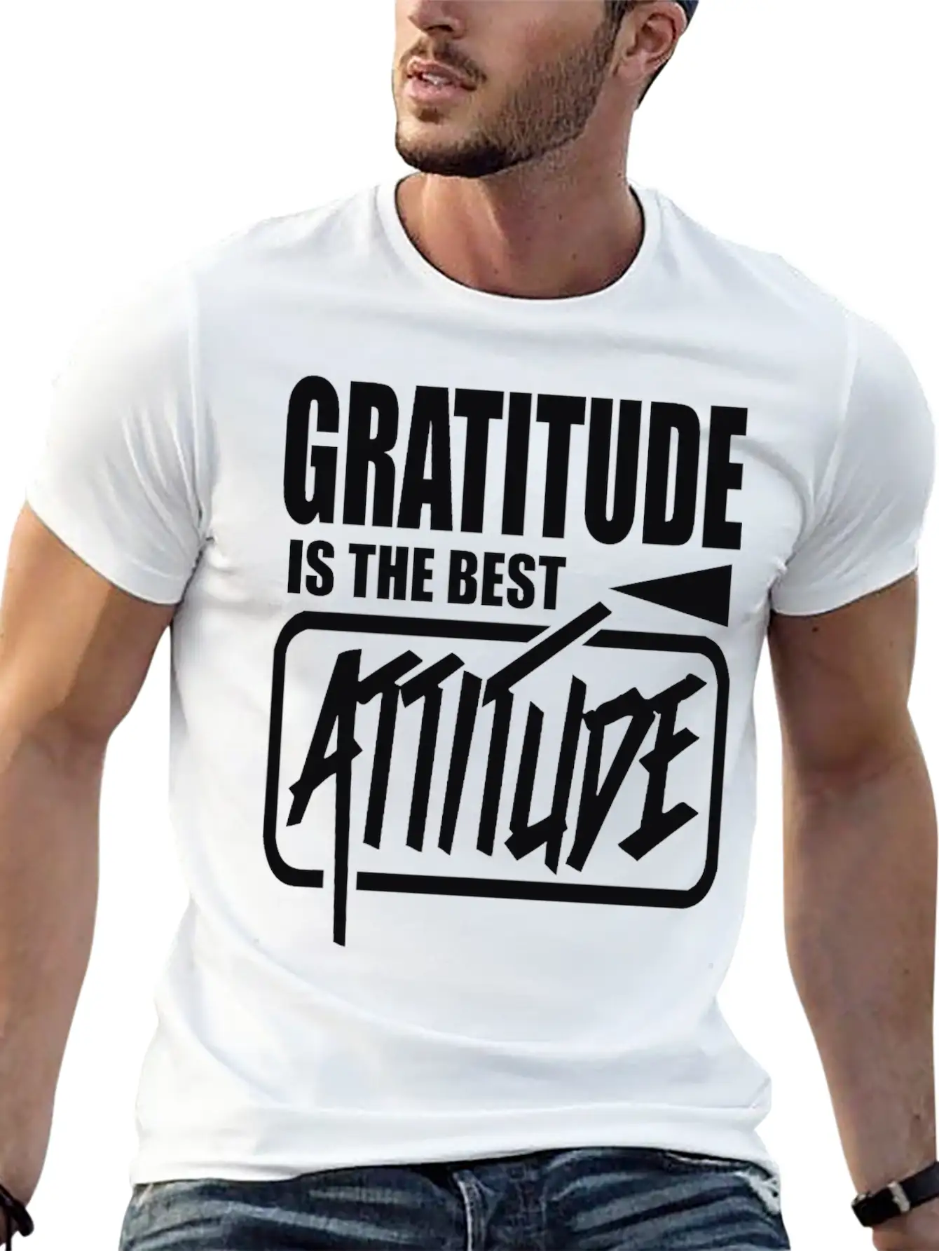 Gratitude Honor Attitude Stylish Everyday T-Shirt – Unisex Basic Cotton Tee
