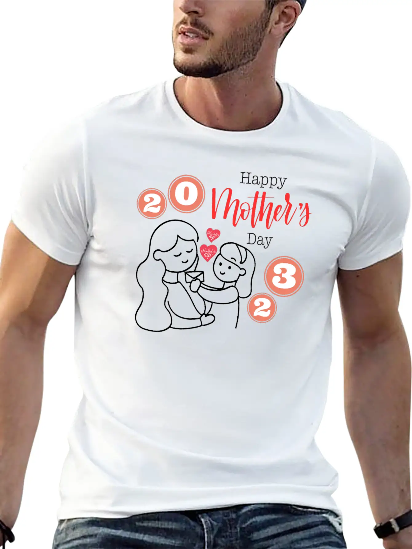 Gratitude,Gratitude,Mother&Child,FamilyDay,Special Basic Graphic T-Shirt – Daily Comfort In Soft Cotton