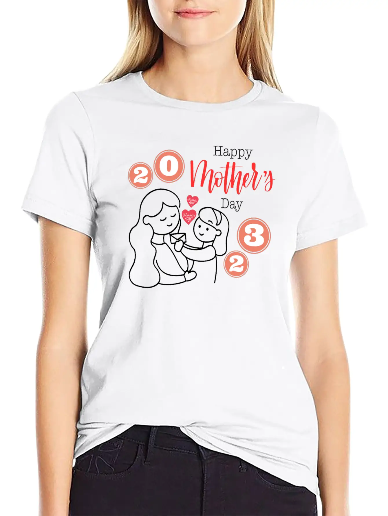 Gratitude,Gratitude,Mother&Child,FamilyDay,Special Basic Graphic T-Shirt – Daily Comfort In Soft Cotton