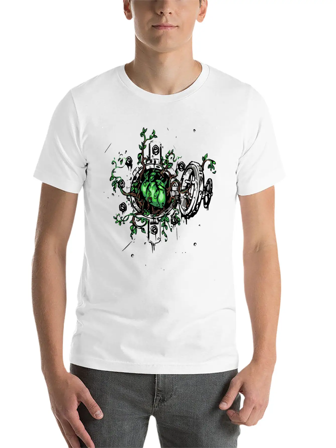 Green Heart Unisex Casual T-Shirt – Clean Design For Daily Comfort