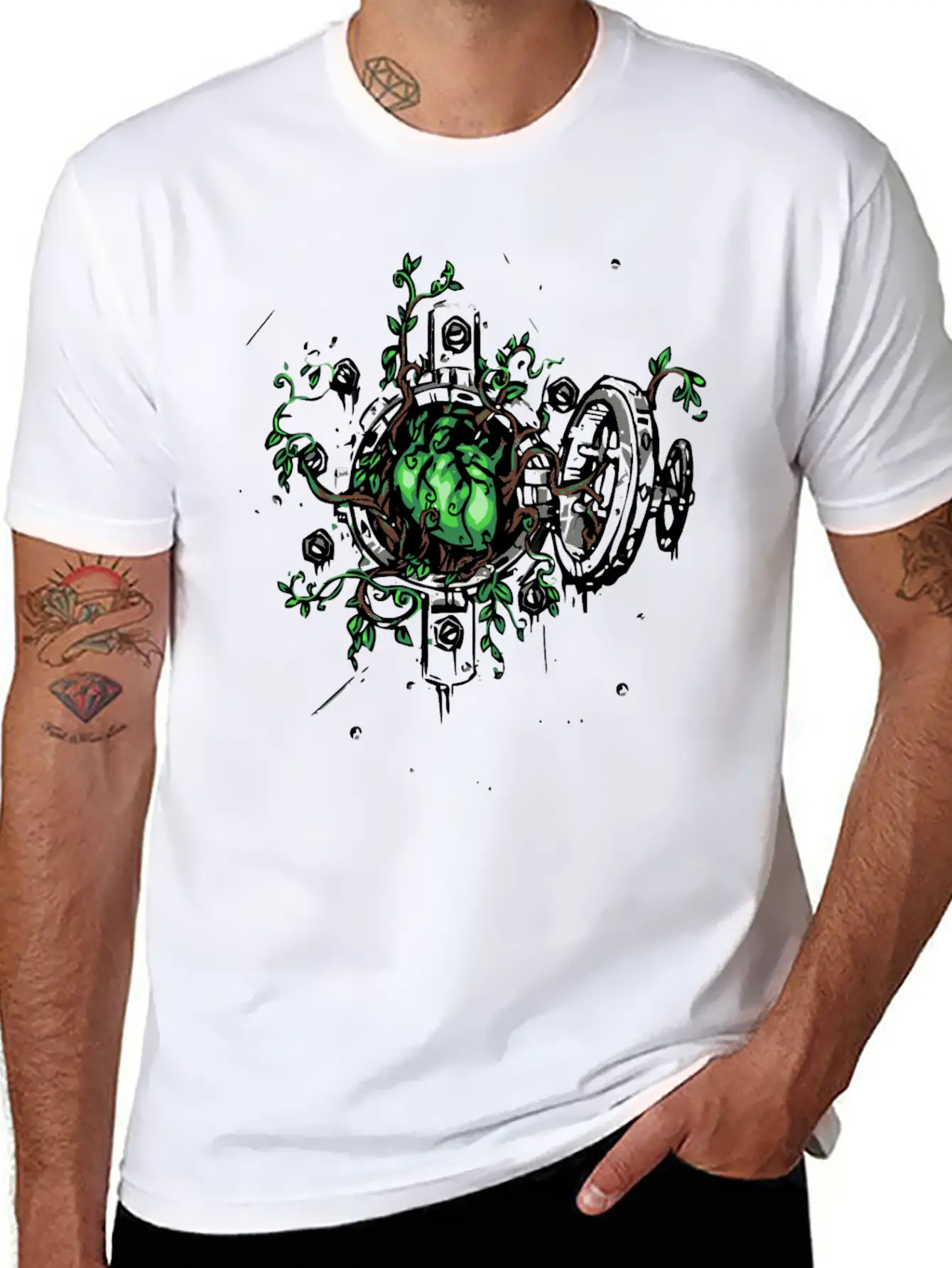Green Heart Unisex Casual T-Shirt – Clean Design For Daily Comfort