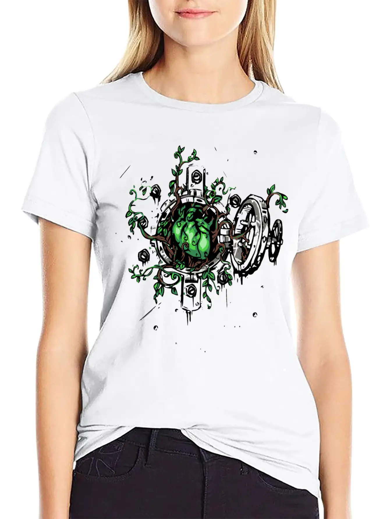 Green Heart Unisex Casual T-Shirt – Clean Design For Daily Comfort