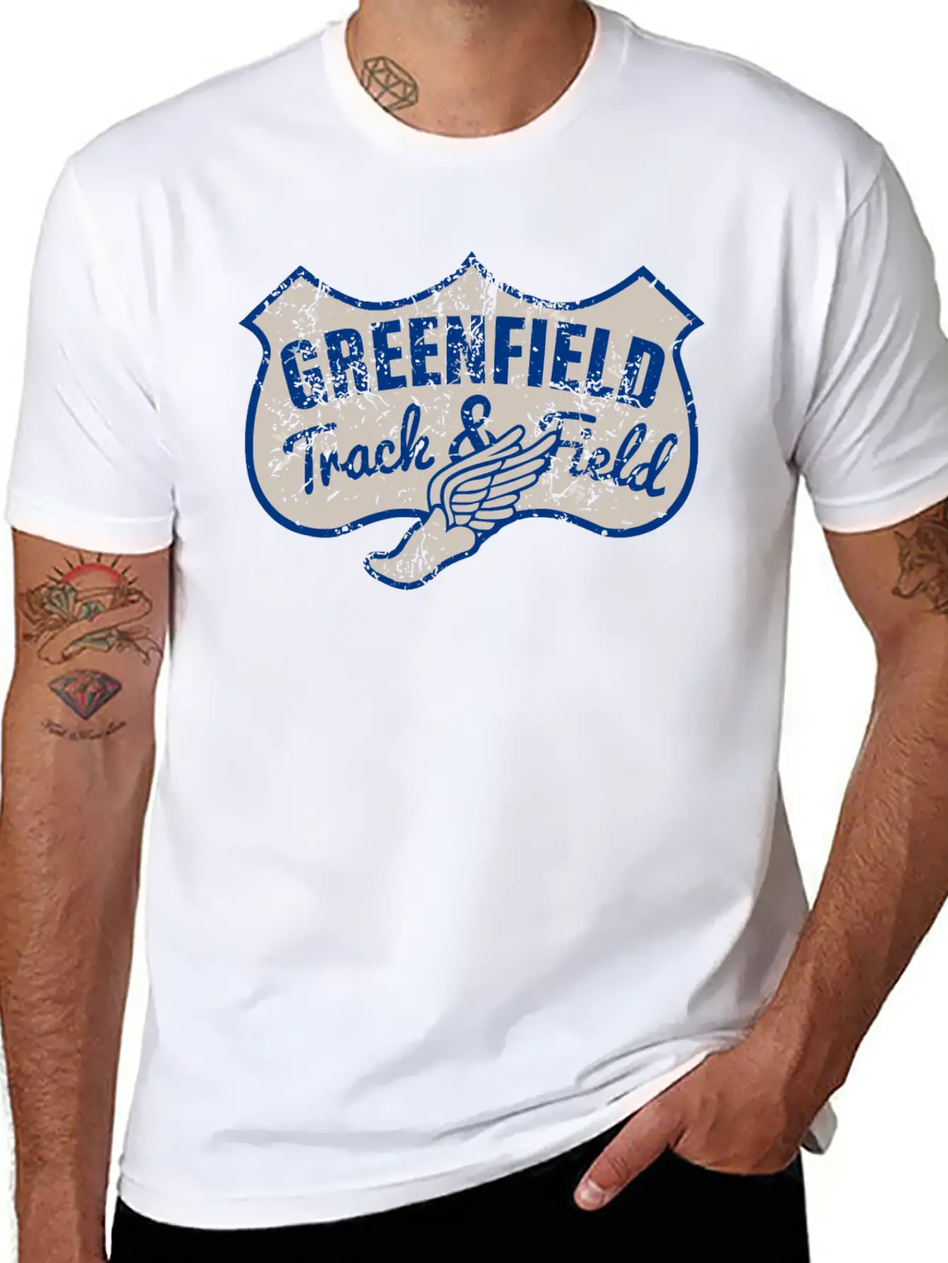 Greenfield Track Field Classic Cotton Tee – Unisex Comfort For Any Season