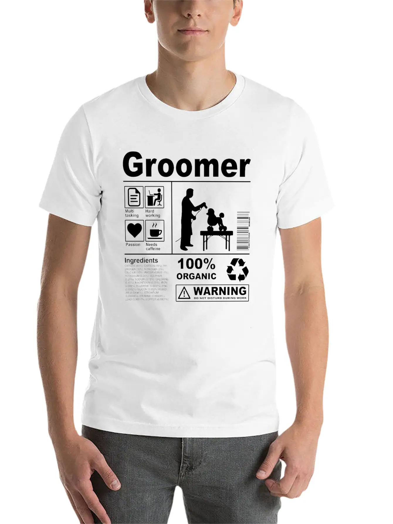 Groomer Product Description Stylish Everyday T-Shirt – Unisex Basic Cotton Tee