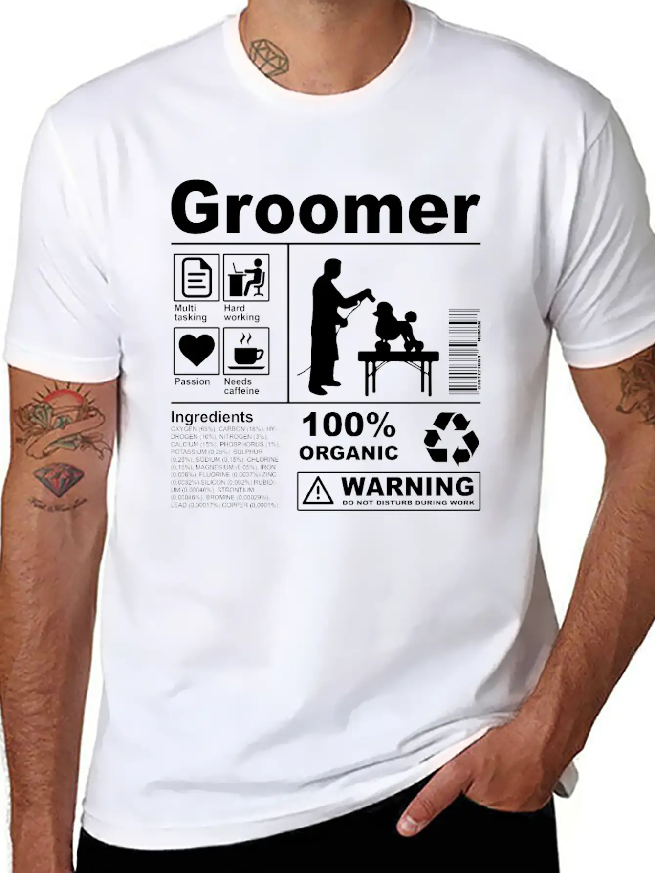 Groomer Product Description Stylish Everyday T-Shirt – Unisex Basic Cotton Tee