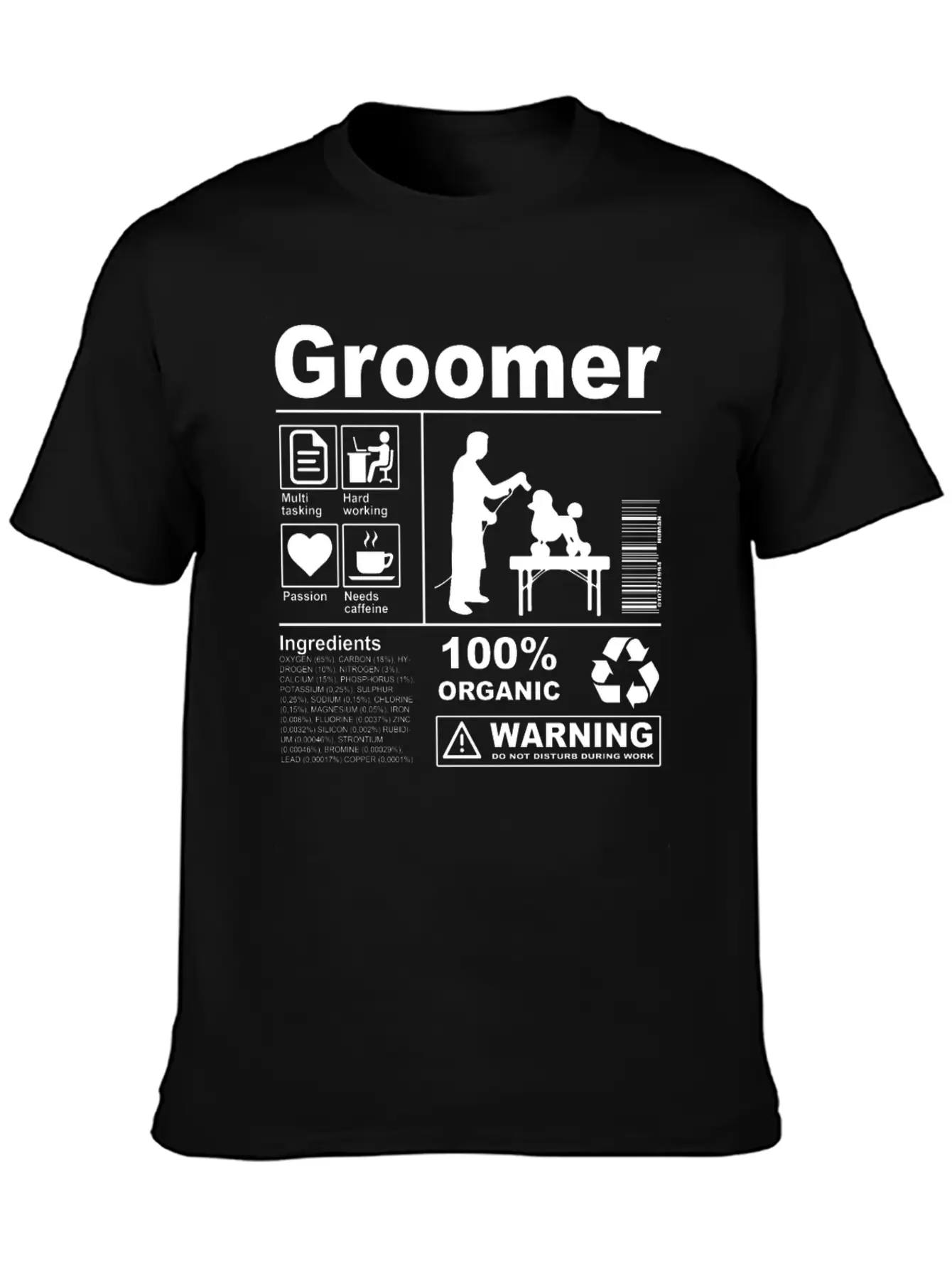 Groomer Product Description Stylish Everyday T-Shirt – Unisex Basic Cotton Tee