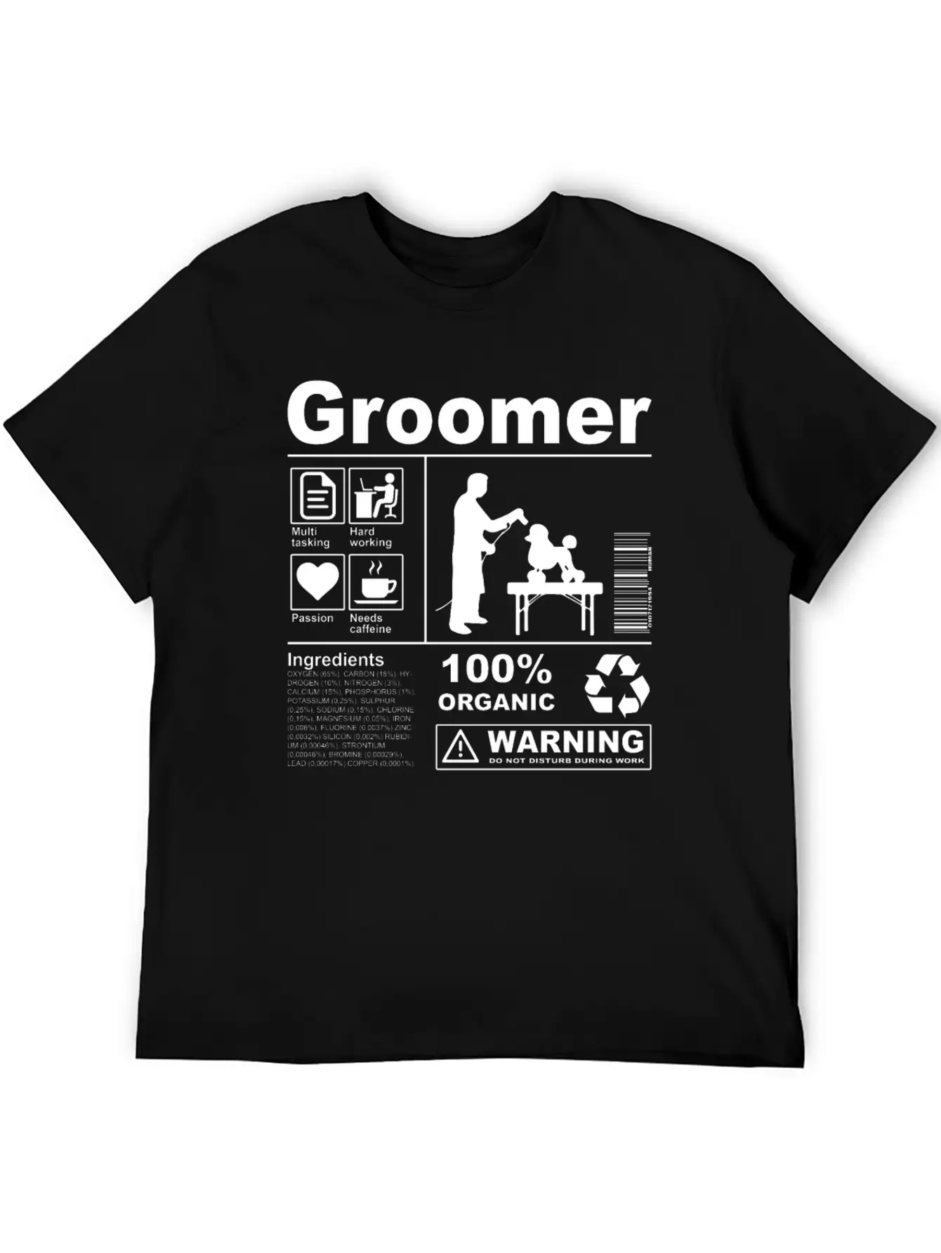 Groomer Product Description Stylish Everyday T-Shirt – Unisex Basic Cotton Tee
