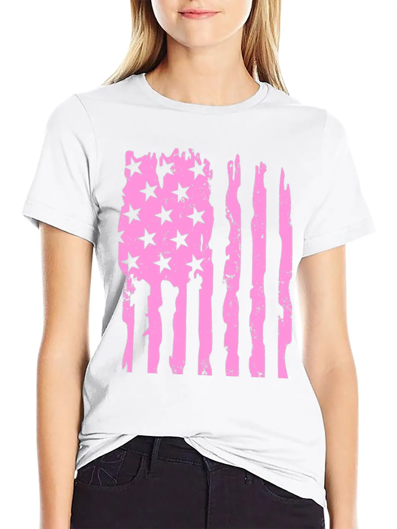Grunge Flag Unisex Cotton Tee – Relaxed Fit For Any Occasion