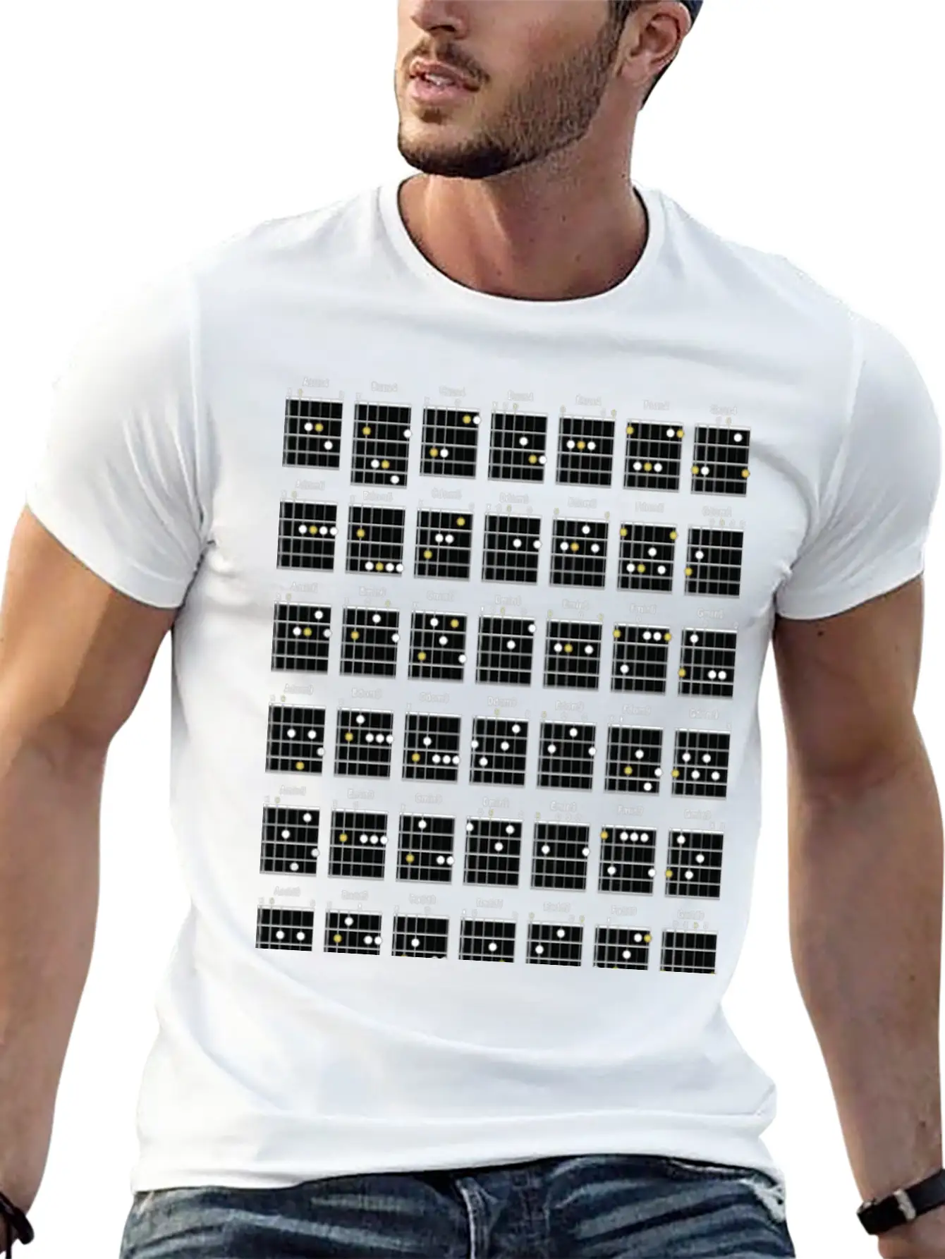 Guitar Chords Basic Graphic T-Shirt – Daily Comfort In Soft Cotton
