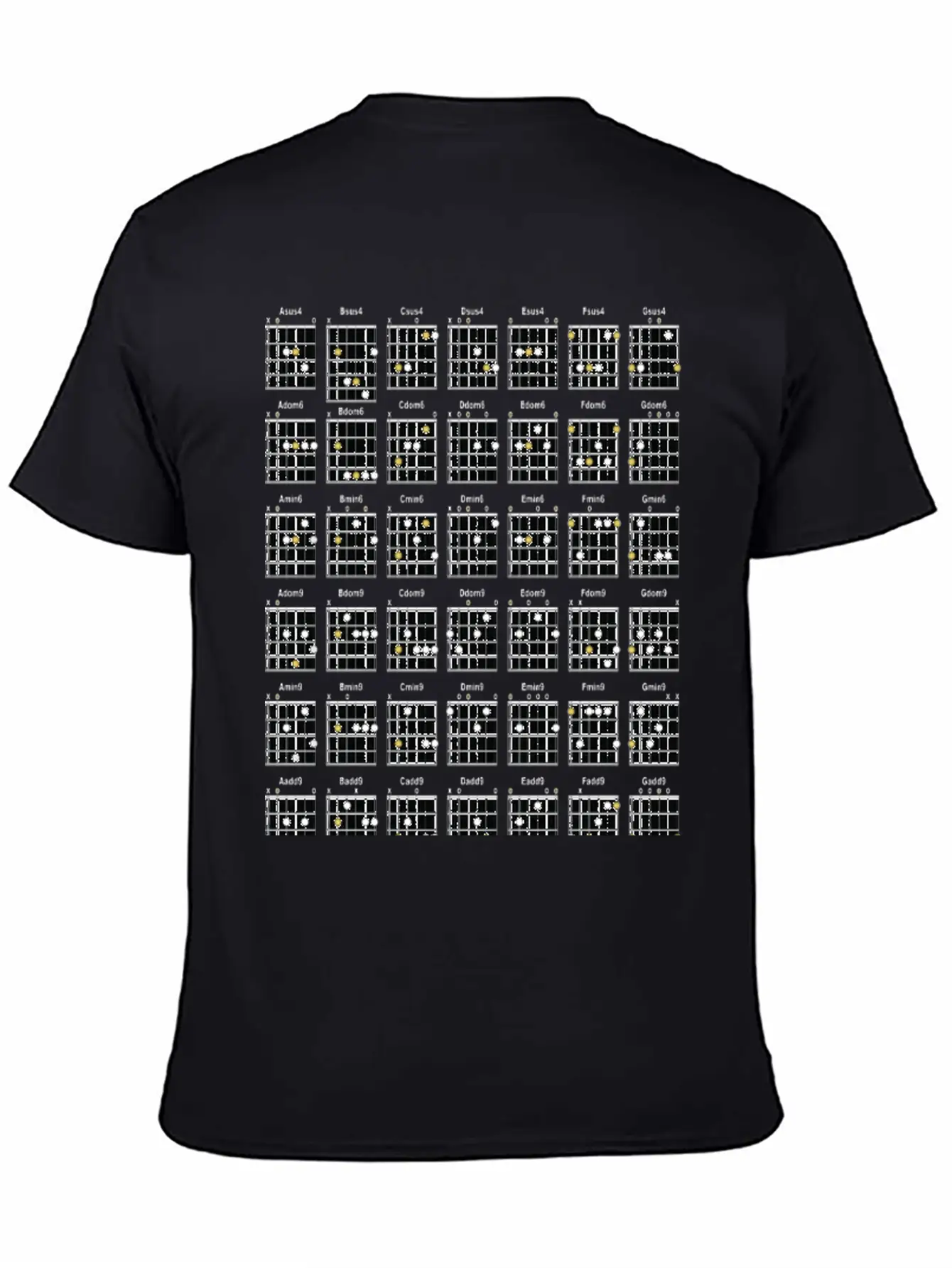 Guitar Chords Basic Graphic T-Shirt – Daily Comfort In Soft Cotton