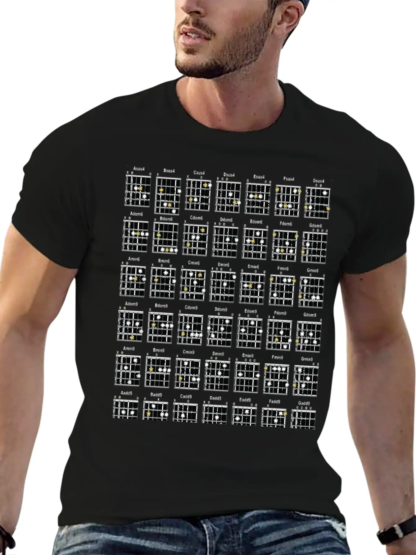 Guitar Chords Basic Graphic T-Shirt – Daily Comfort In Soft Cotton