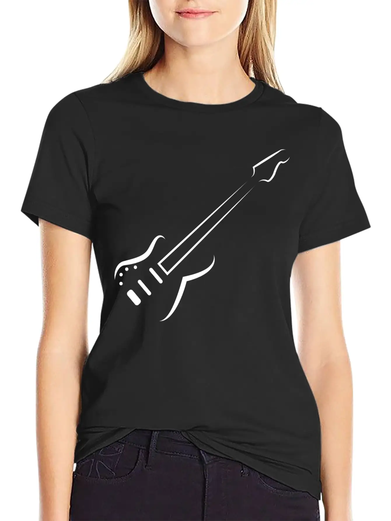 Guitar Stylish Everyday T-Shirt – Unisex Basic Cotton Tee