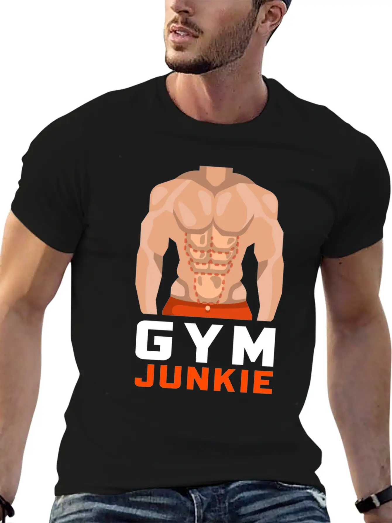 Gym Junkie Unisex Casual T-Shirt – Clean Design For Daily Comfort