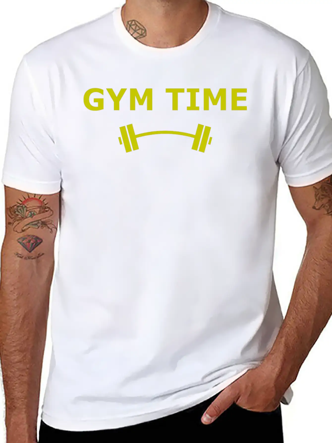 Gym Time Stylish Everyday T-Shirt – Unisex Basic Cotton Tee