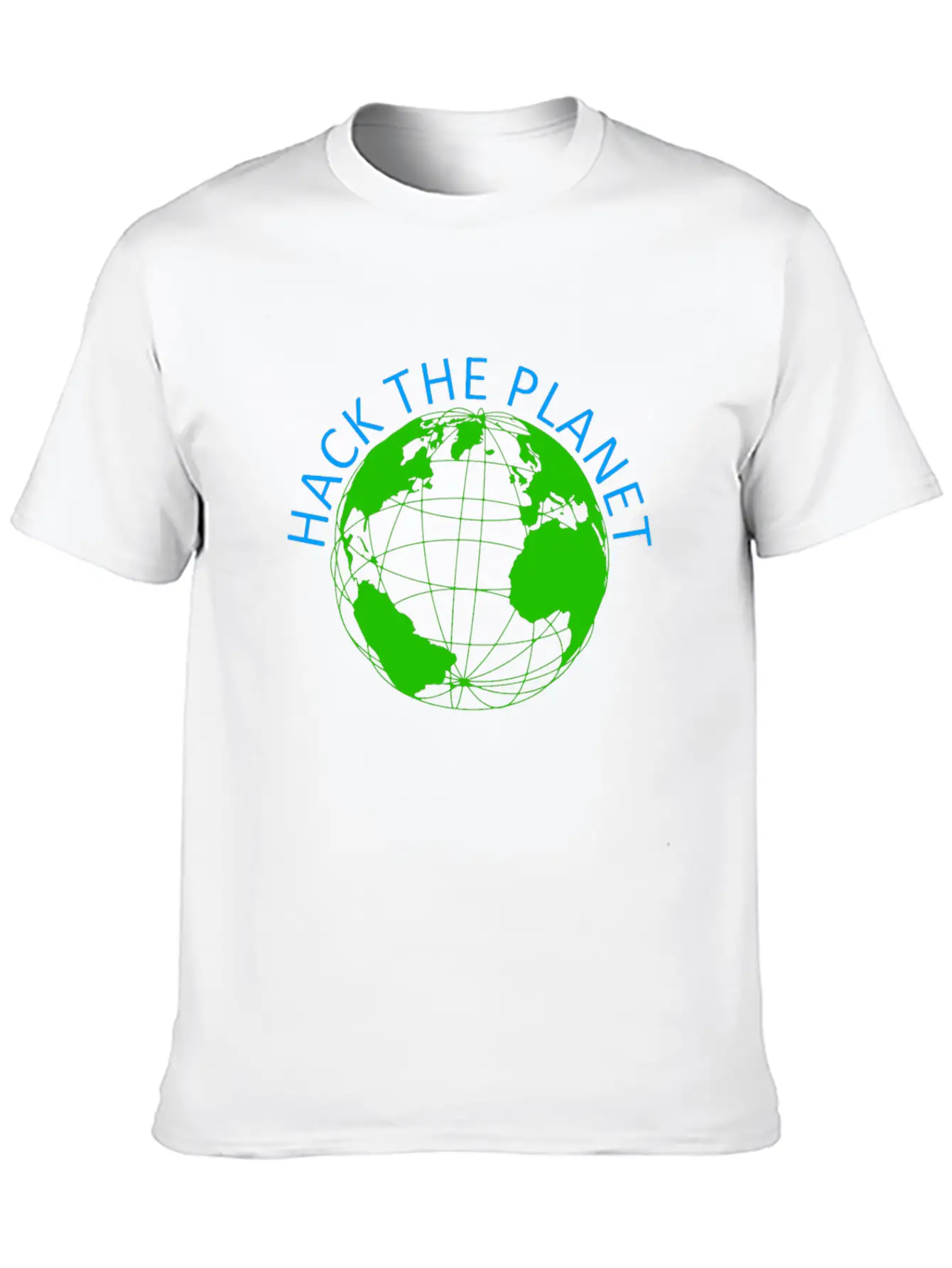 Hack The Planet - Planet Software Computer Secret Stylish Everyday T-Shirt – Unisex Basic Cotton Tee
