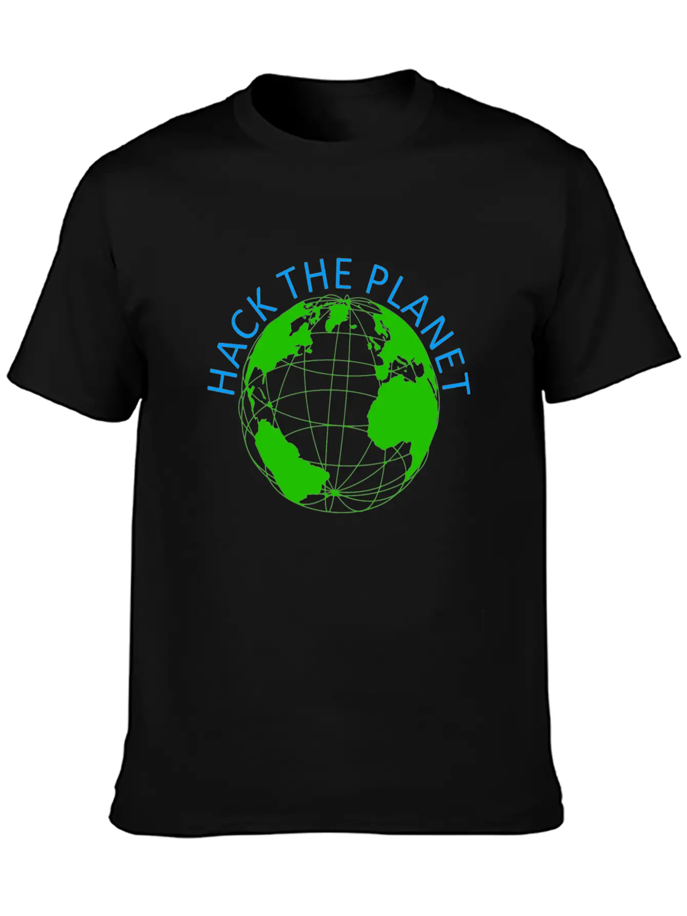Hack The Planet - Planet Software Computer Secret Stylish Everyday T-Shirt – Unisex Basic Cotton Tee