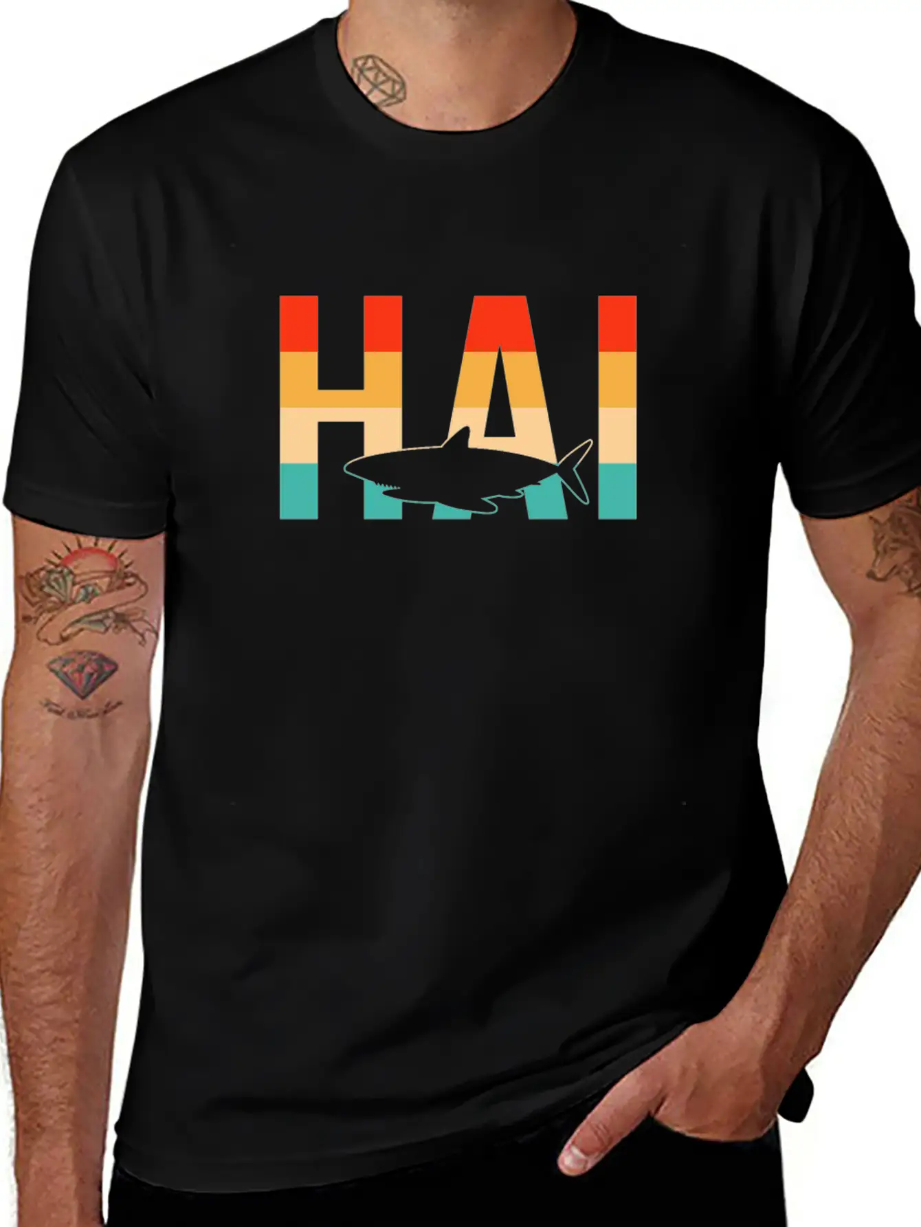 Hai Retro Stylish Everyday T-Shirt – Unisex Basic Cotton Tee