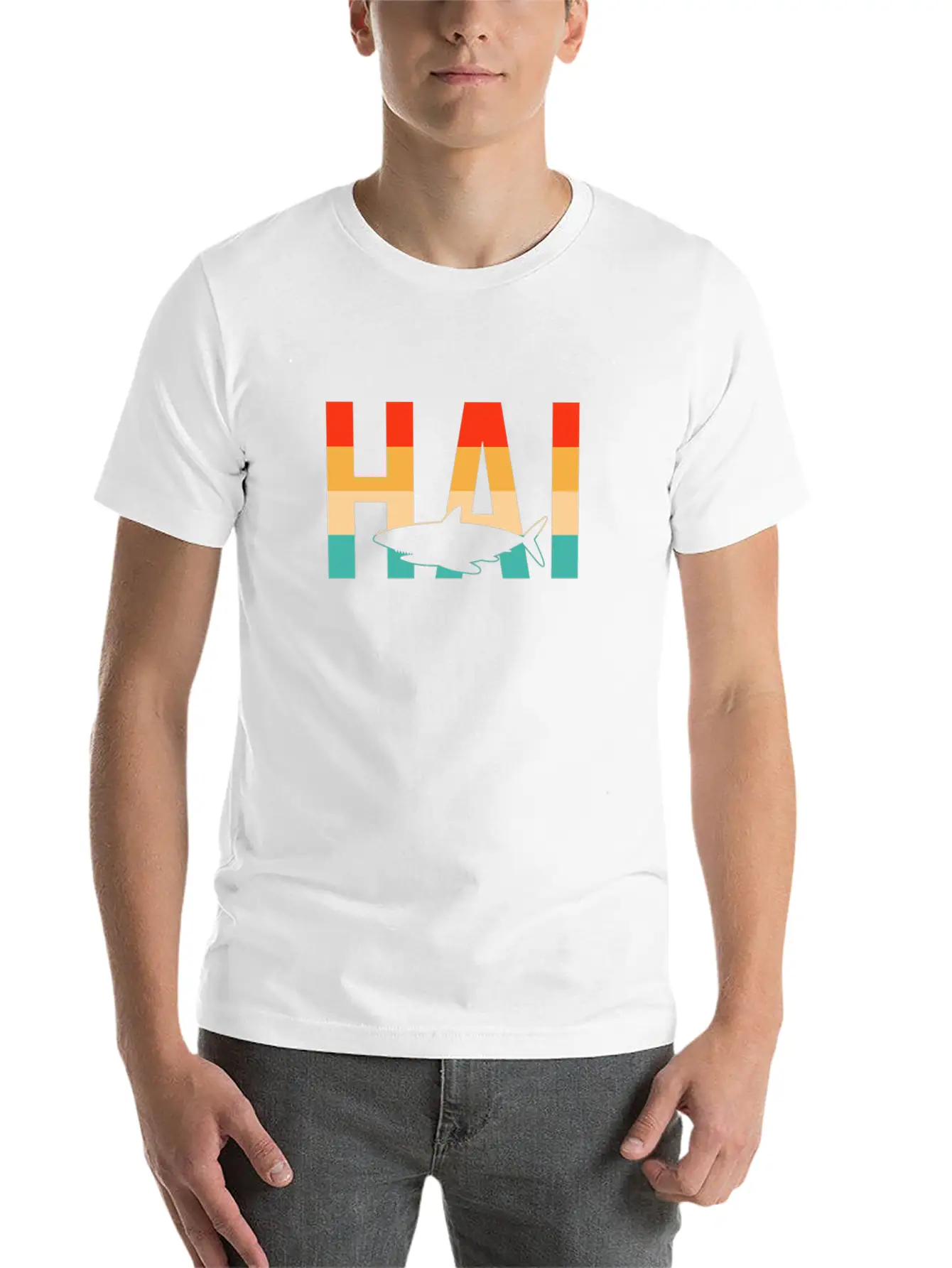 Hai Retro Stylish Everyday T-Shirt – Unisex Basic Cotton Tee