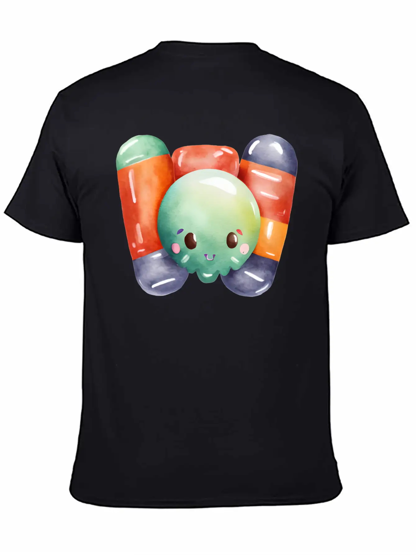 Halloween Candies Watercolor Classic Cotton Tee – Unisex Comfort For Any Season