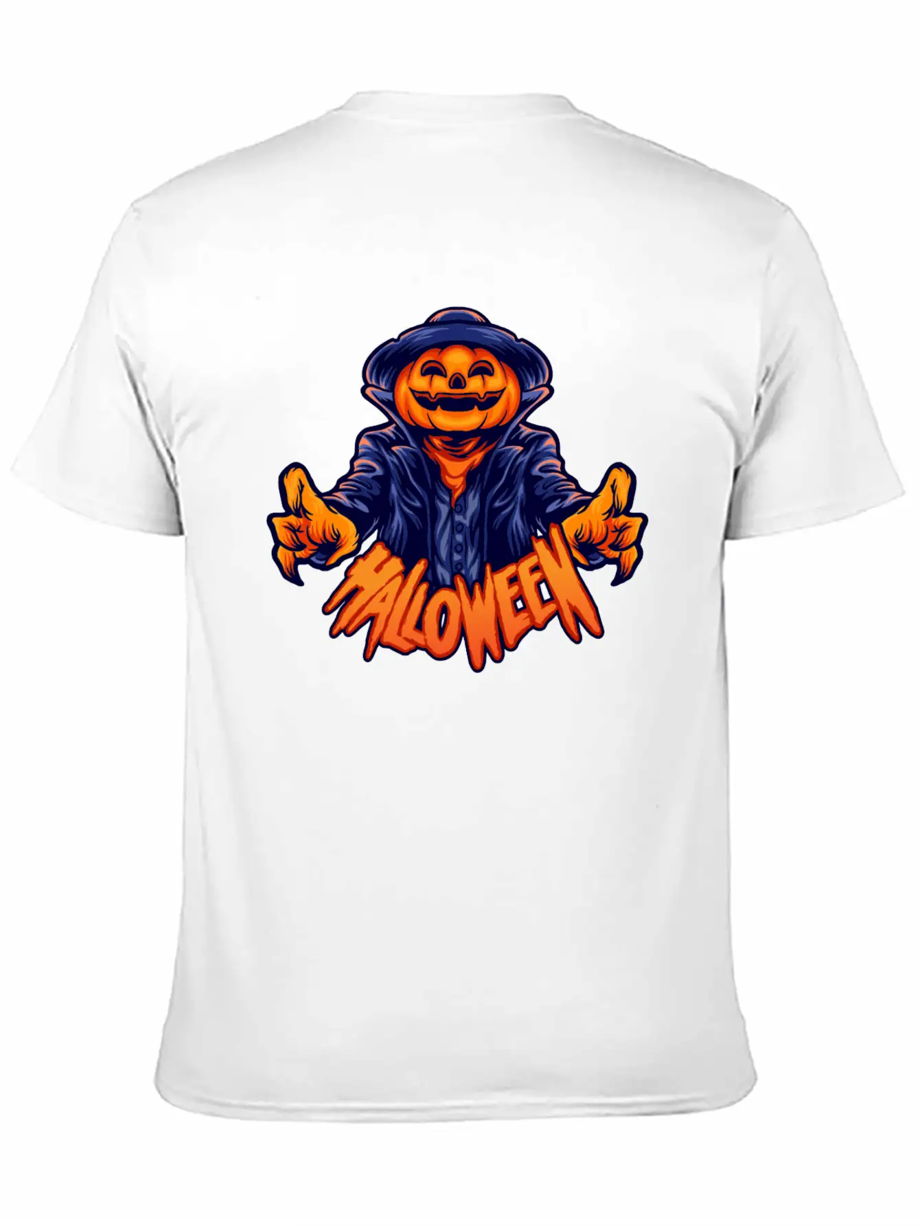 Halloween Character Jack O Lantern Stylish Everyday T-Shirt – Unisex Basic Cotton Tee