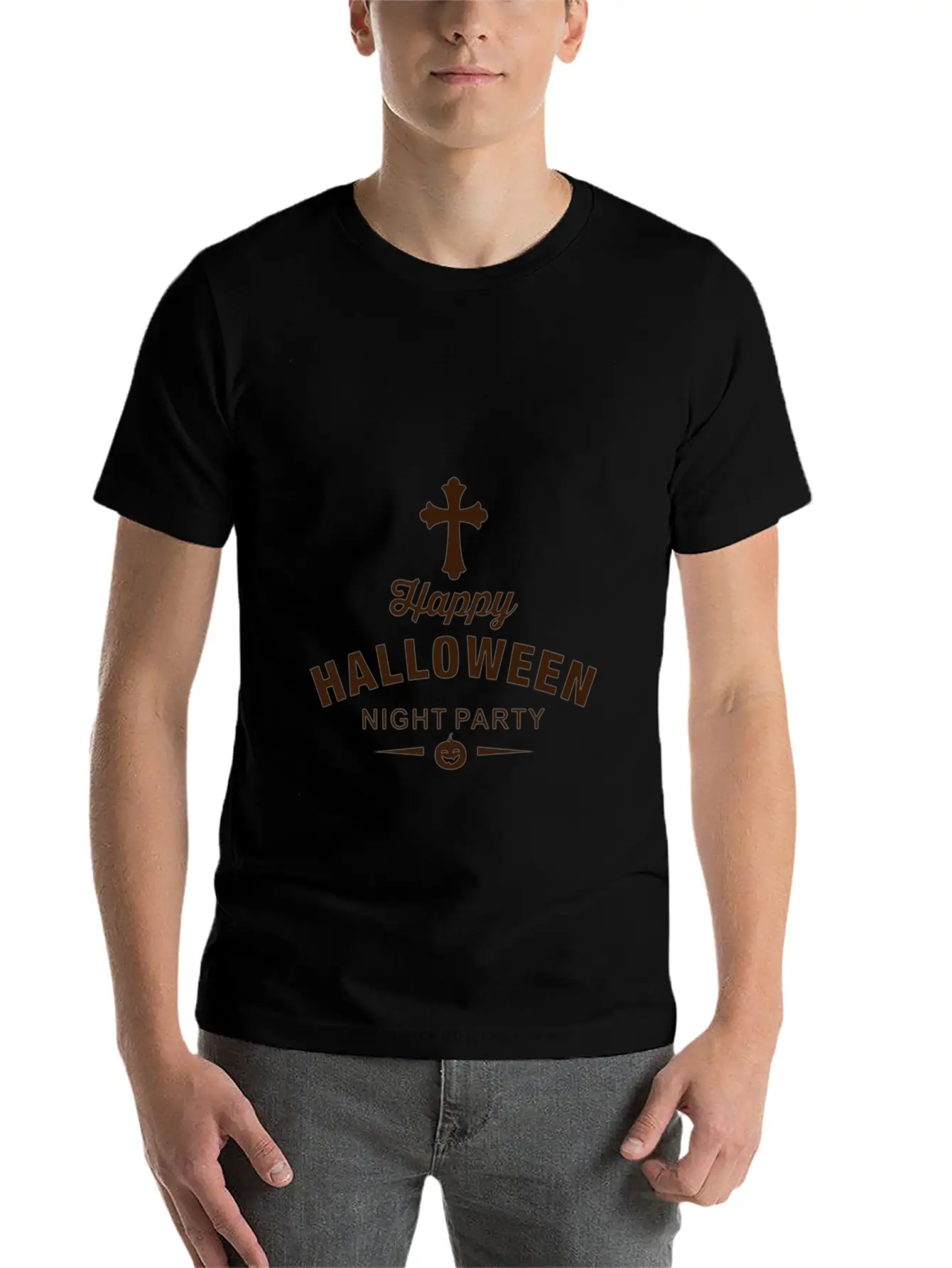 Halloween Party Night Module Lightweight Cotton T-Shirt – Daily Comfort Graphic Shirt