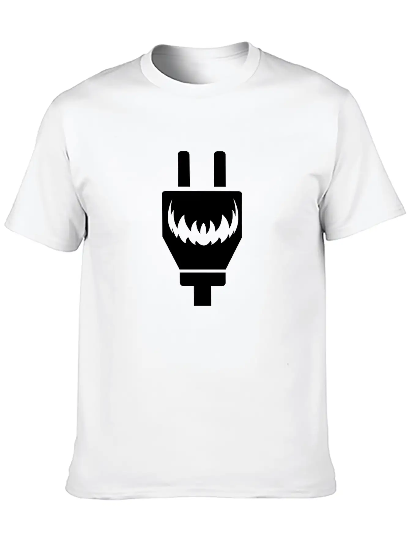 Halloween Socket And Plug Funny Matching Couple Stylish Everyday T-Shirt – Unisex Basic Cotton Tee