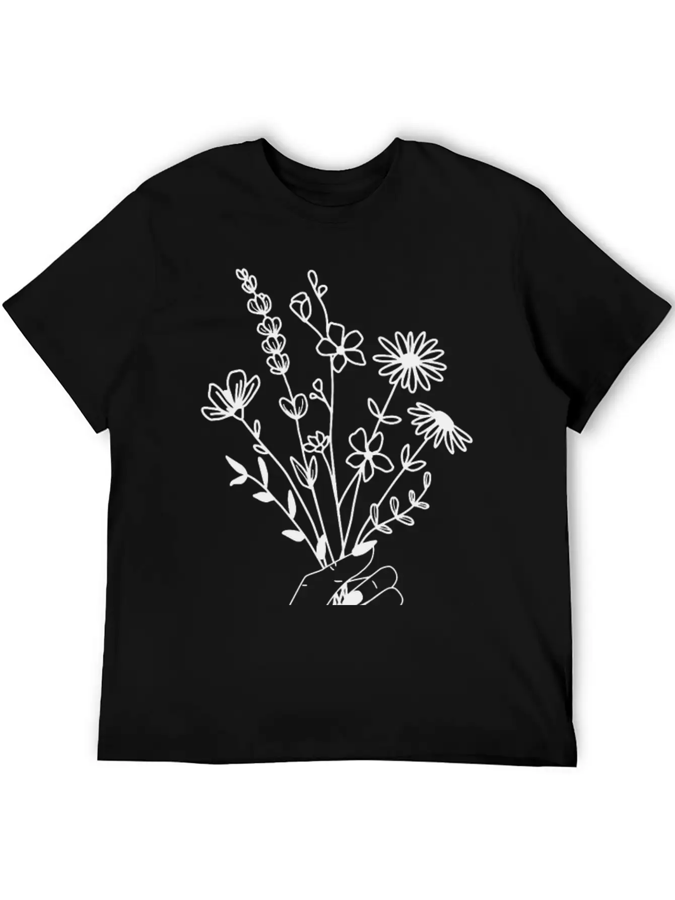 Hand Bouquet Basic Graphic T-Shirt – Daily Comfort In Soft Cotton