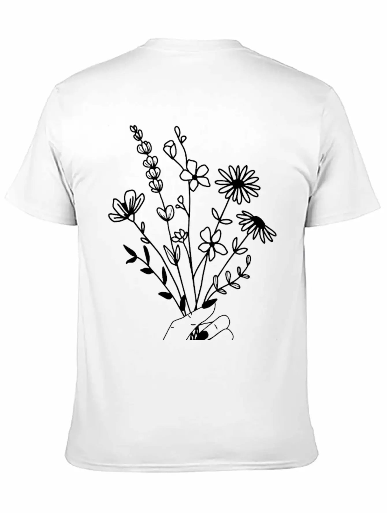 Hand Bouquet Basic Graphic T-Shirt – Daily Comfort In Soft Cotton