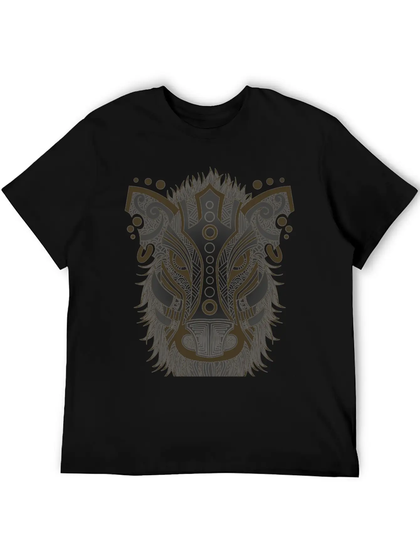 Hand Drawn Animal Wild Boar Head Abstract Image Simple Everyday Graphic Tee – Lightweight Summer Wear