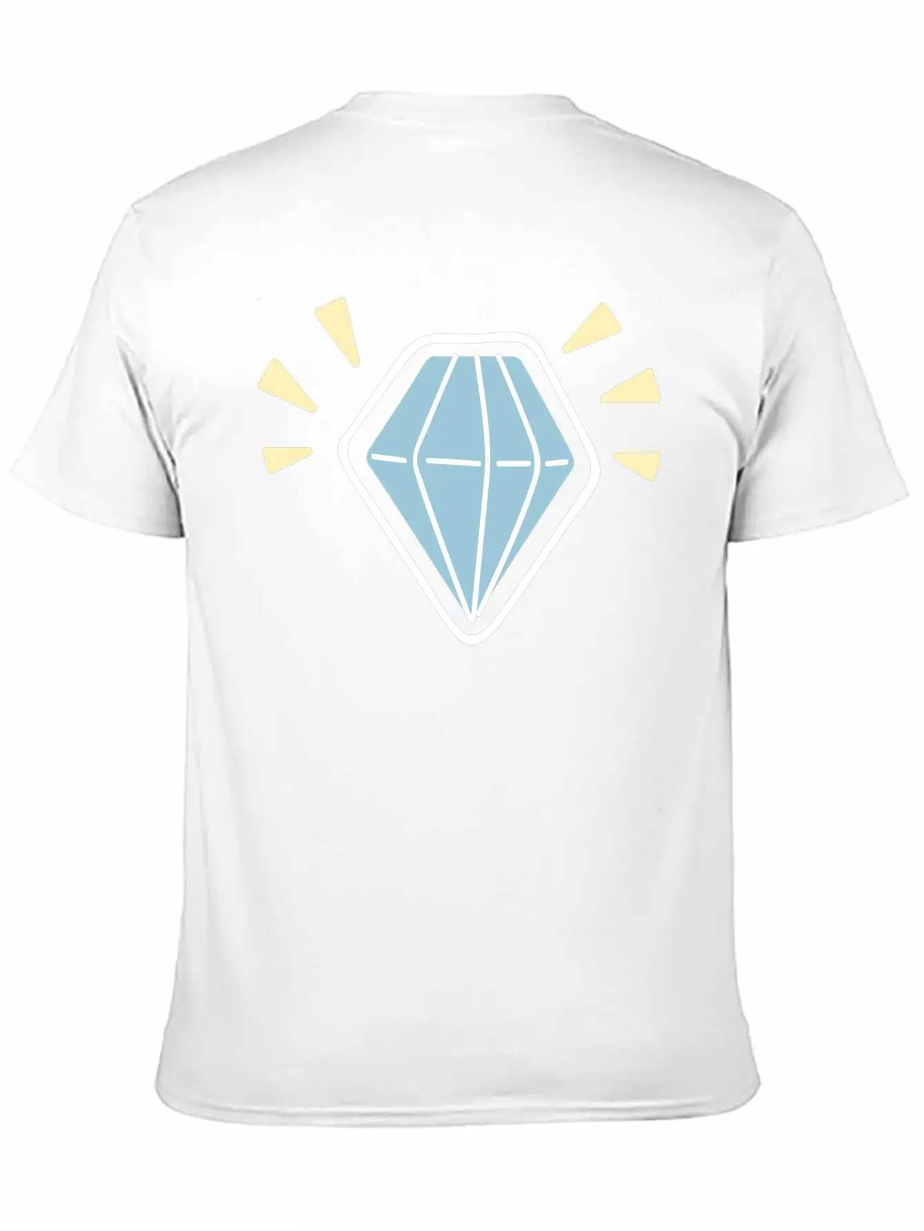Hand Drawn Diamond Stylish Everyday T-Shirt – Unisex Basic Cotton Tee