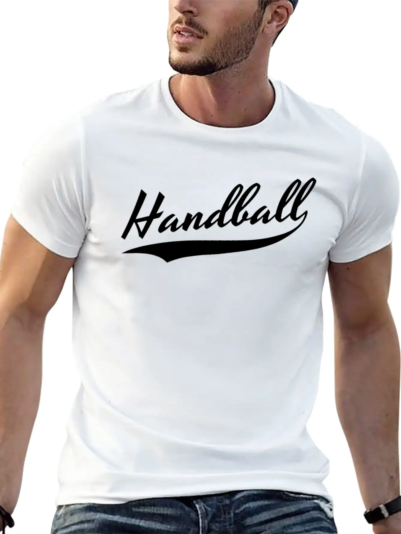 Handball Old School Basic Graphic T-Shirt – Daily Comfort In Soft Cotton