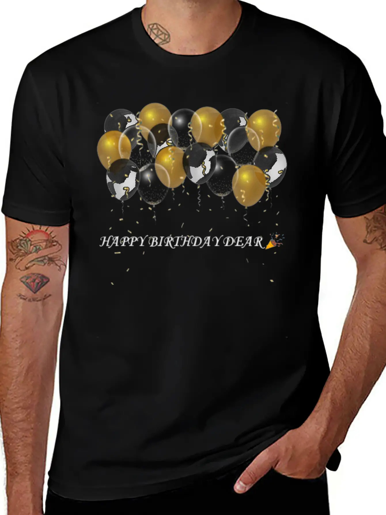 Happy Birthday Relaxed Everyday Tee – Lightweight And Durable Cotton