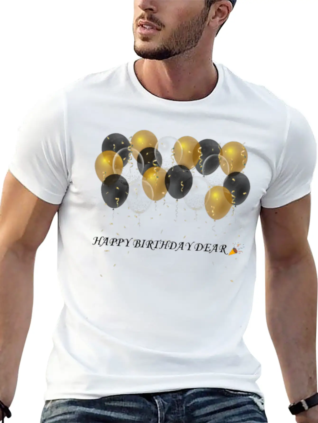 Happy Birthday Relaxed Everyday Tee – Lightweight And Durable Cotton