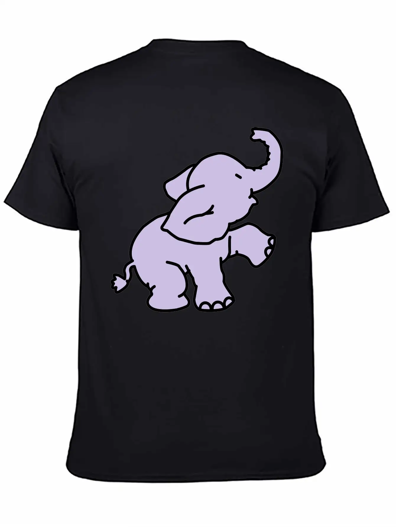 Happy Elephant (2 Colors) Stylish Everyday T-Shirt – Unisex Basic Cotton Tee
