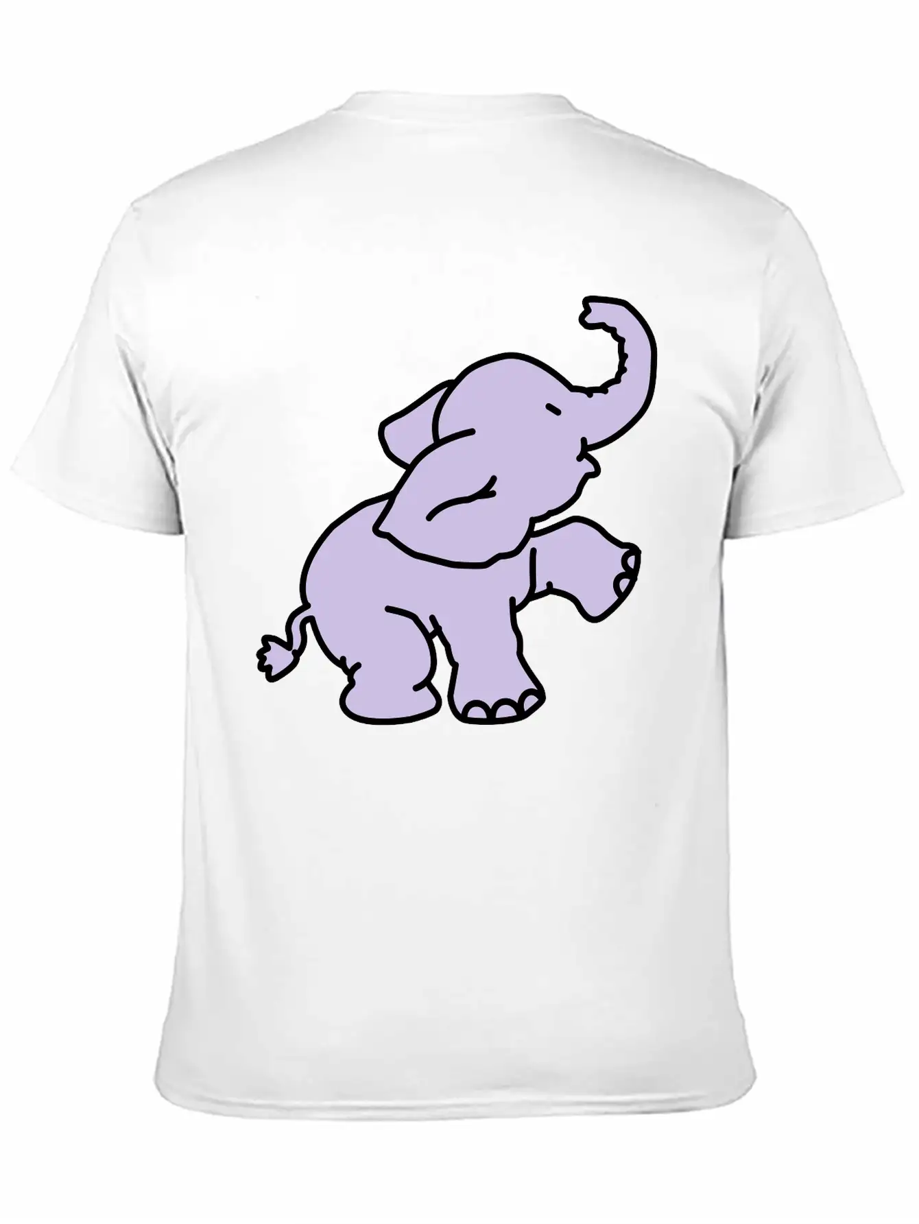 Happy Elephant (2 Colors) Stylish Everyday T-Shirt – Unisex Basic Cotton Tee