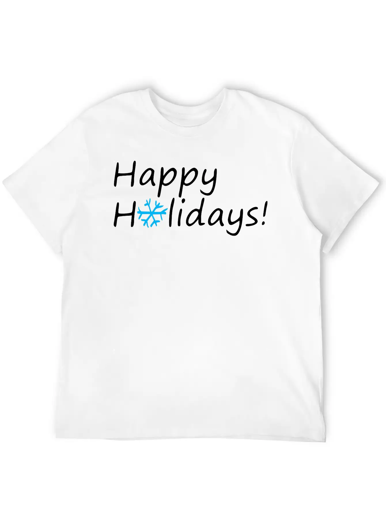 Happy Holidays Unisex Casual T-Shirt – Clean Design For Daily Comfort