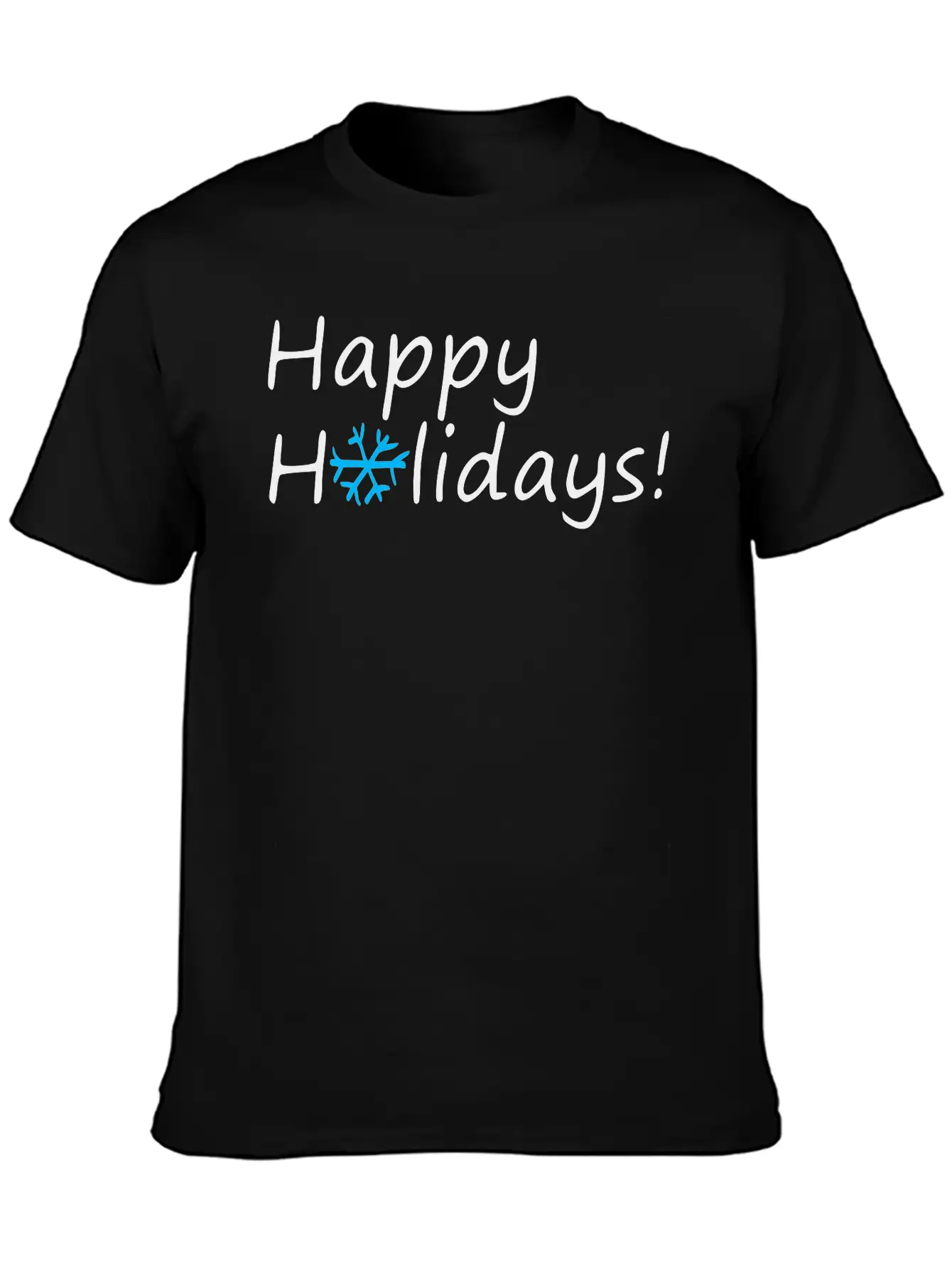 Happy Holidays Unisex Casual T-Shirt – Clean Design For Daily Comfort