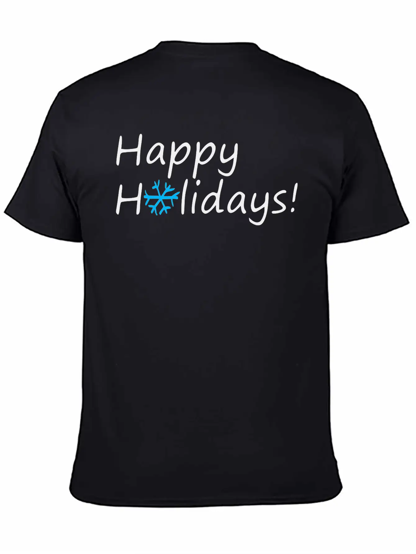 Happy Holidays Unisex Casual T-Shirt – Clean Design For Daily Comfort