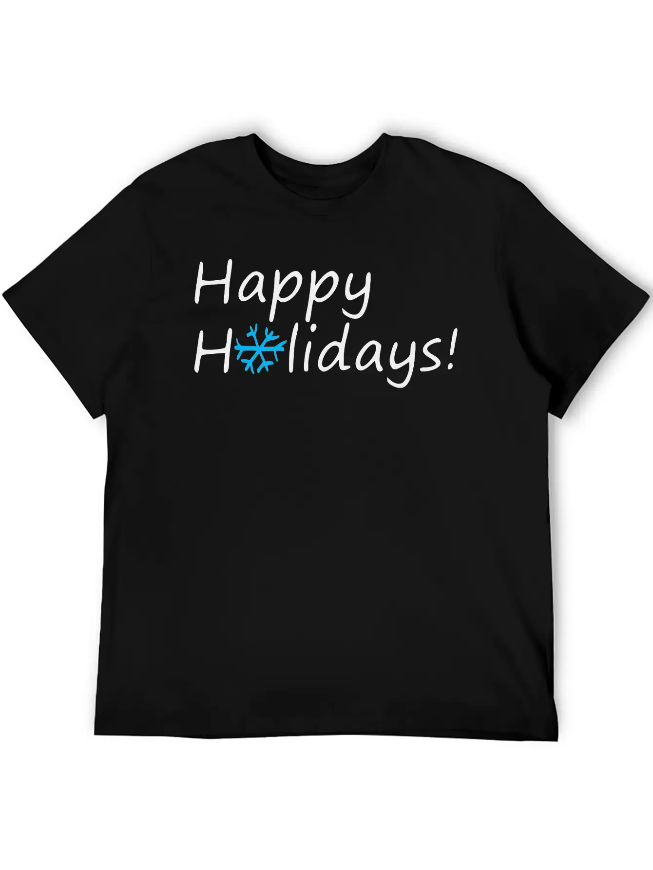 Happy Holidays Unisex Casual T-Shirt – Clean Design For Daily Comfort