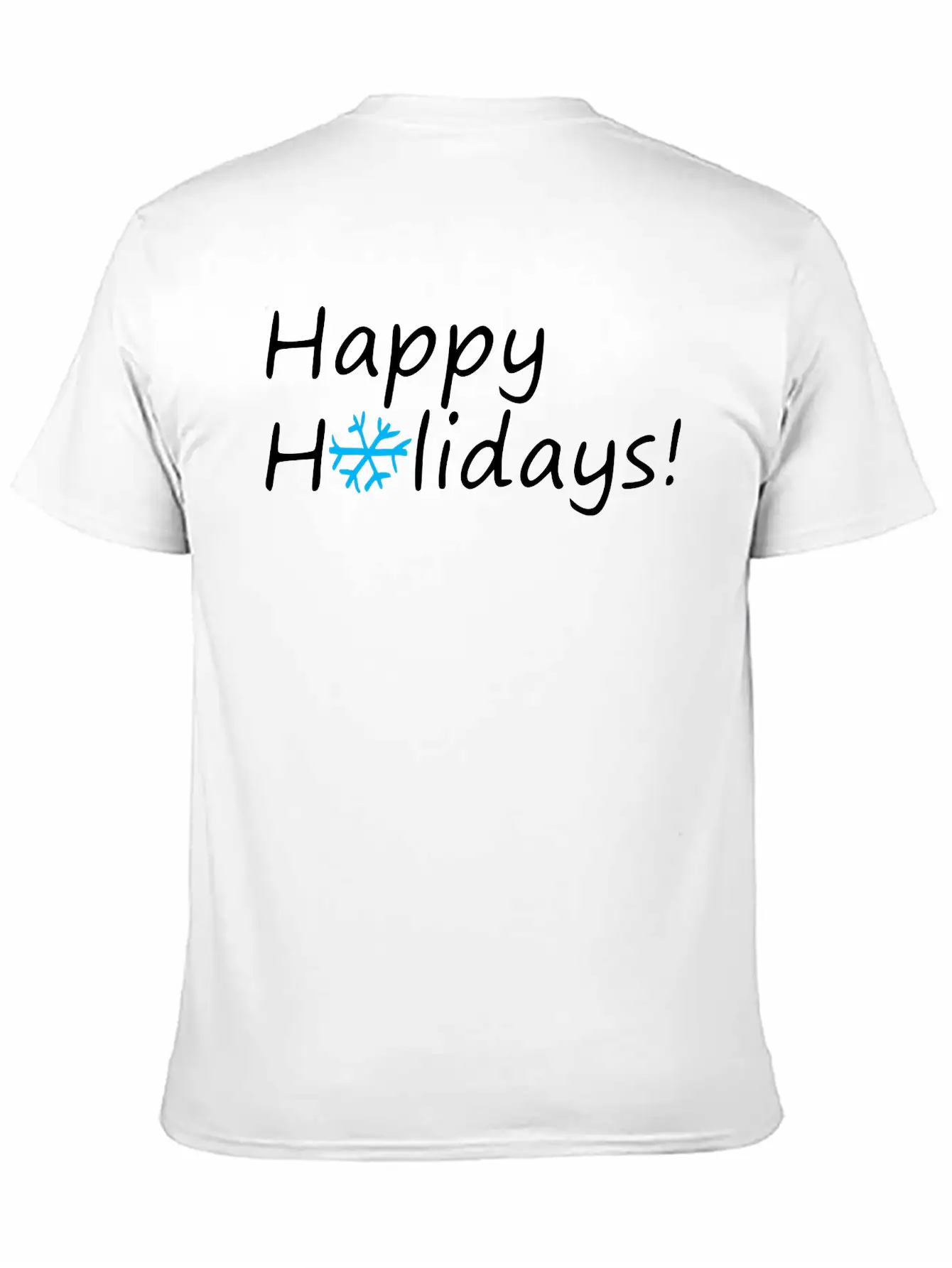 Happy Holidays Unisex Casual T-Shirt – Clean Design For Daily Comfort