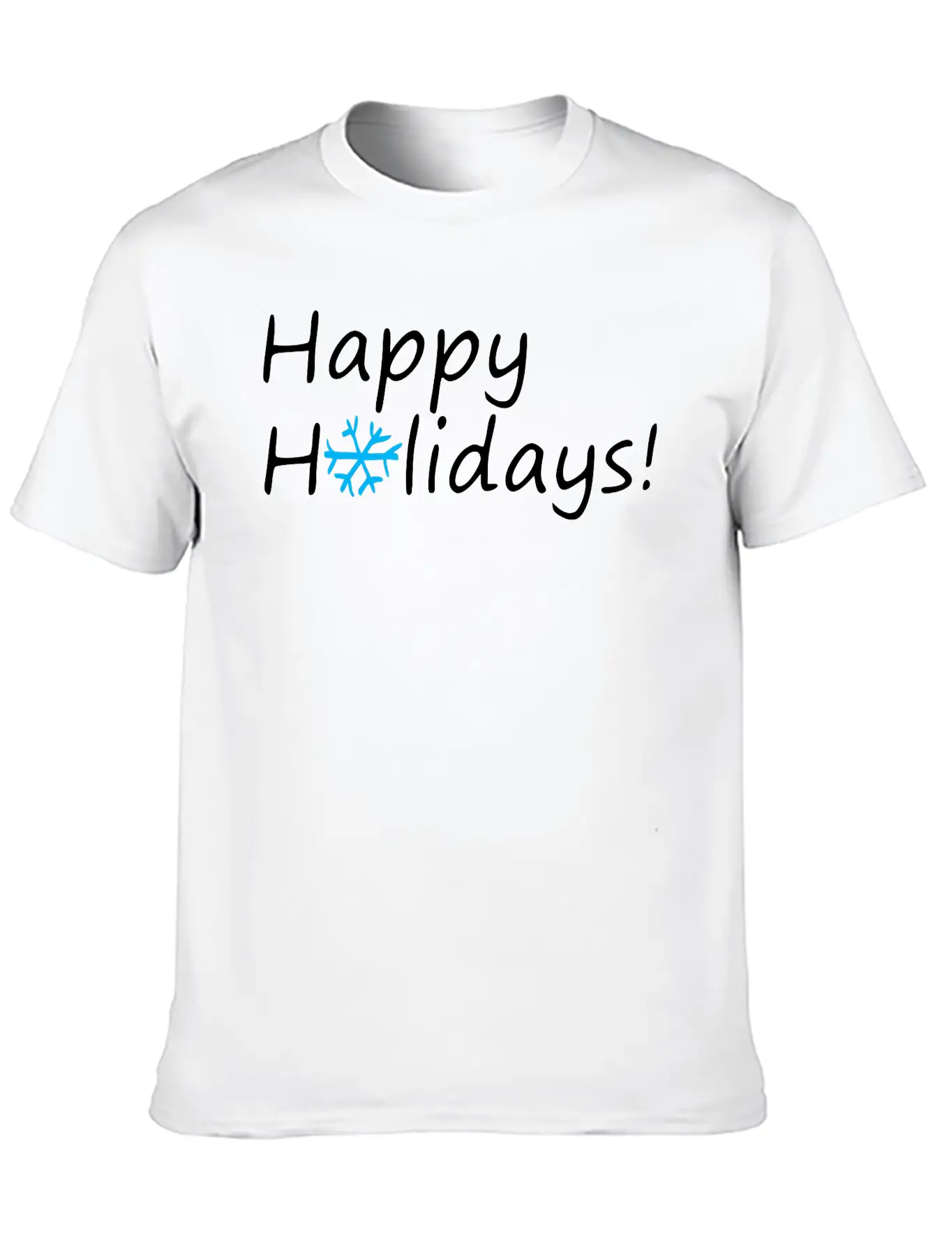 Happy Holidays Unisex Casual T-Shirt – Clean Design For Daily Comfort