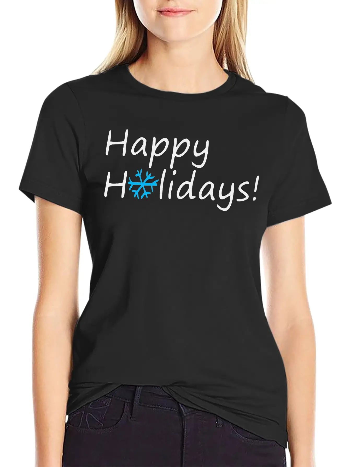 Happy Holidays Unisex Casual T-Shirt – Clean Design For Daily Comfort